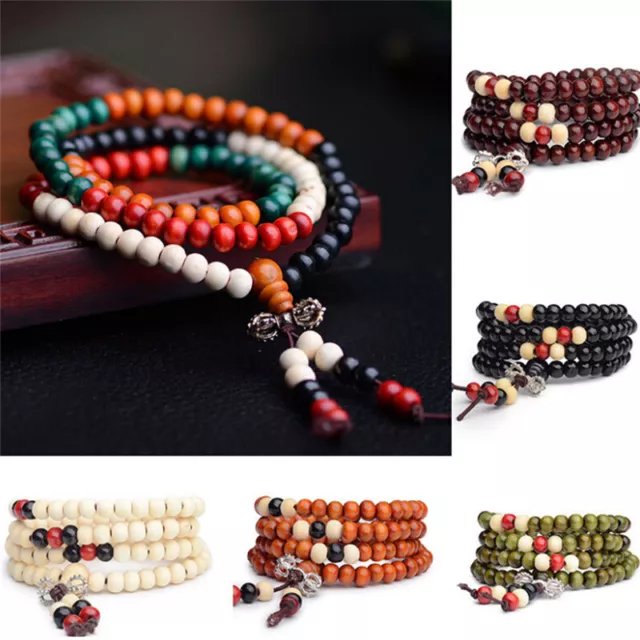8mm Tibetan Buddhism Mala Sandal Prayer Beads 108 Beads Bracelet Necklacf-tz