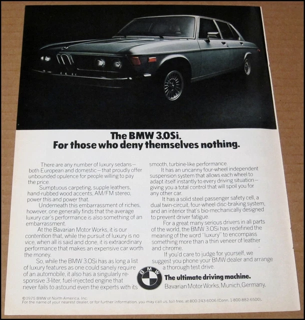 BMW, European, Automobiles, Advertising, Collectibles - PicClick