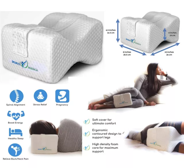 Leg Knee Pillow Orthopaedic Memory Foam Wedge Side Sleepers,Sciatica Back Pains