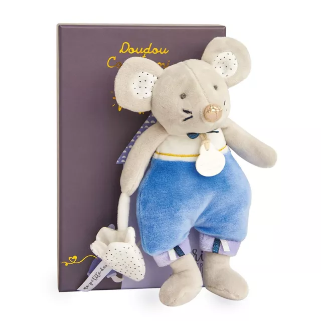 Doudou et Compagnie DC3508 Die kleine Maus wird passieren - Emile im Pyjama-blau