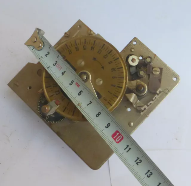 Teile von altes Metall Zählwerk mechanisch Uhr Bastler Fragment von Schaltuhr 🌼 3