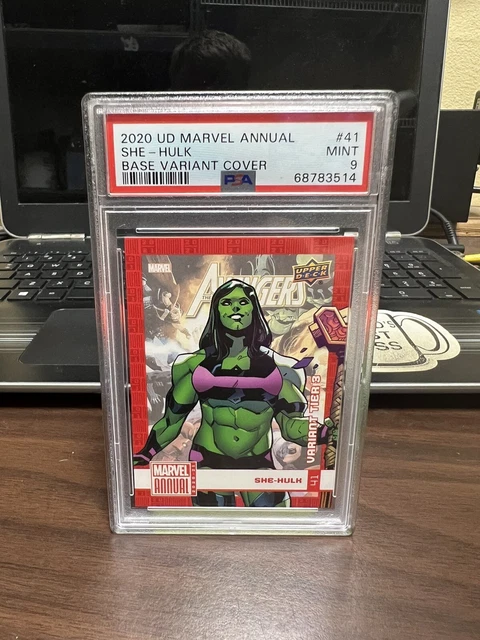 2020 UD Marvel Annual She-Hulk Variant Tier 3 PSA 9 POP 1 NONE HIGHER