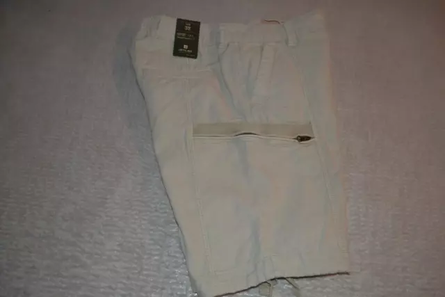 41742-a Jetlag Cargo Shorts Zip Pockets Tan Cotton Size 32 Adult Mens NEW