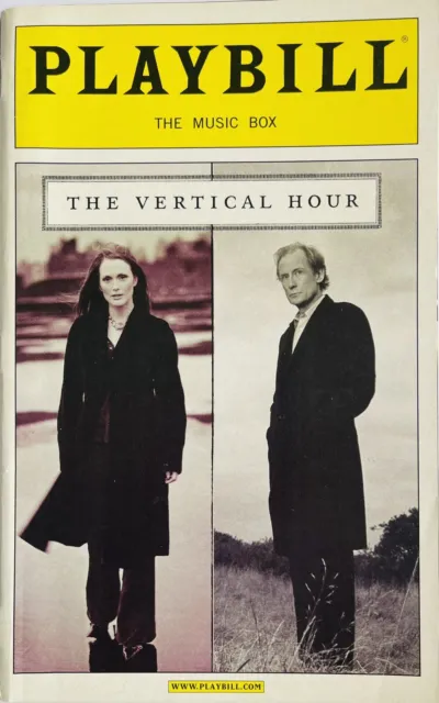 The Vertical Hour - Opening Night Broadway Playbill - Nov 2006 - Julianne Moore