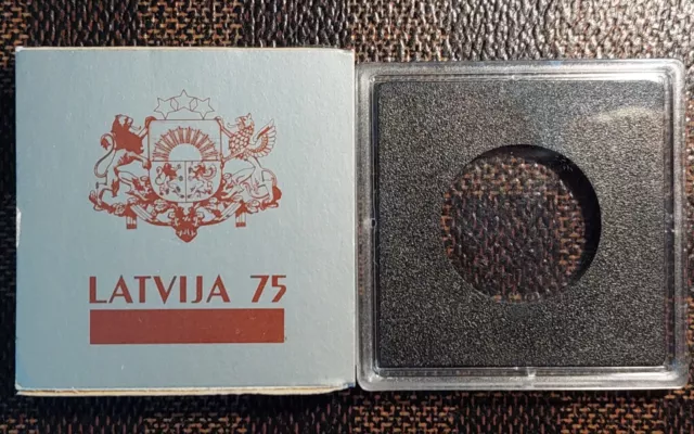 1993 Latvia ORIGINAL CASE for 2 lati coin COMB.SHIPPING