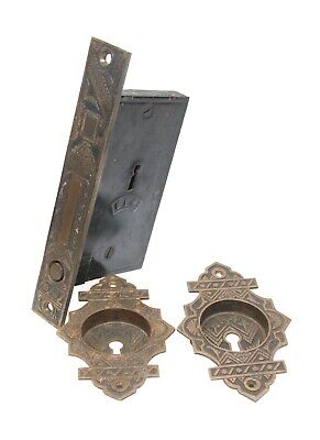 Aesthetic Bronze Pocket Door Set