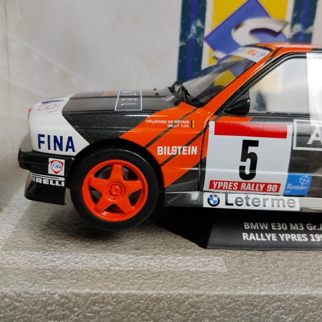 Voiture Solido Bmw E30 M3 Group A Rallye Ypres 1990 #5  1:18 Neuf B.  S1801519 5