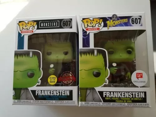 Funko Pop Frankenstein #607 Gitd + Walgreens + Case+ Case Glow 2