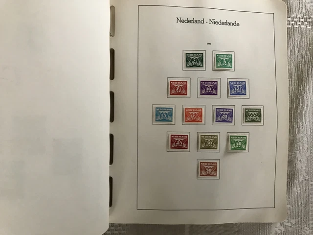 Sammlung Niederlande 1867 - 1984 postfrisch und gest. in  Leuchtturm-Vordrucken 4