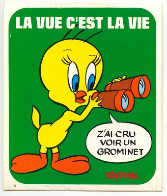 Autocollant Stenval Titi Et Gros Minet Vive La Marche A Pied Eur 2 90 Picclick Fr