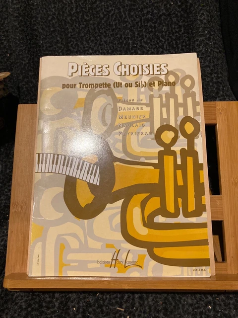 Pièces choisies pour trompette ut ou sib et piano partition éditions Lemoine