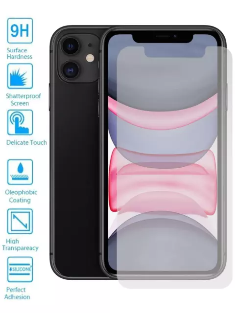 Lote Protector de Pantalla Cristal Templado Vidrio 9H para Apple Iphone 11