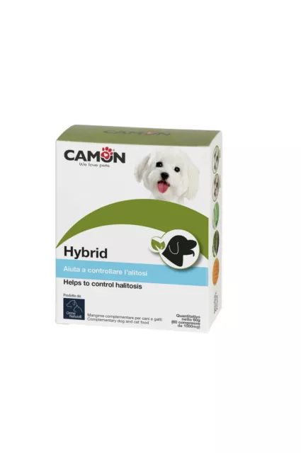 Camon Hybrid Integratore Alimentare per Cani per Lacrimazione e l'Alitosi 30 cpr