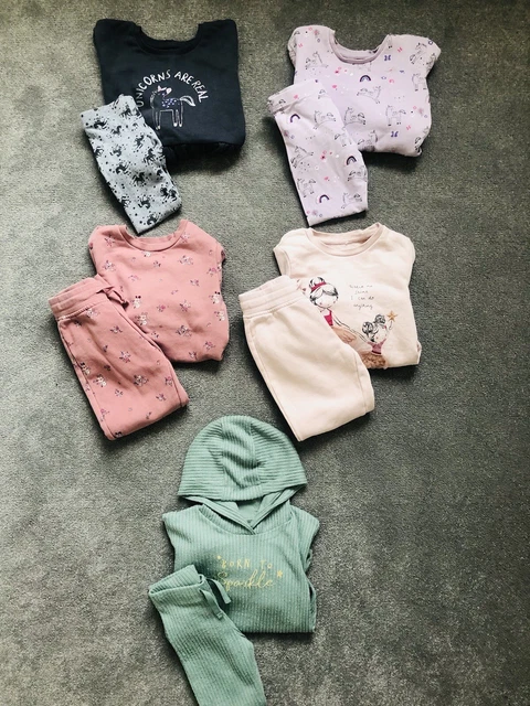 ❤️Splendide tute da ginnastica per ragazze coordinate abiti set di abbigliamento da salotto pacchetto 5-6 anni❤️