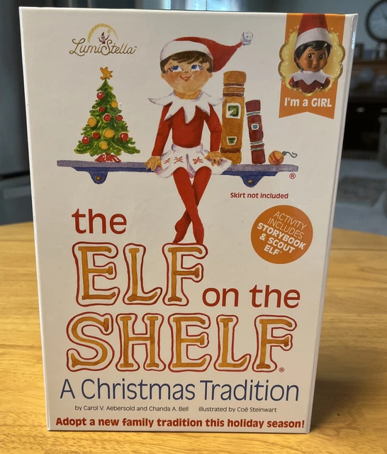 The Elf on the Shelf: A Christmas Tradition Girl Dark Tone - Includes Doll, Book