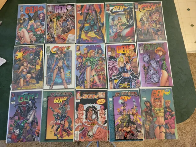 Gen 13 (1995, Image) #0 thru 12 plus extras Comic Book Lot of 25