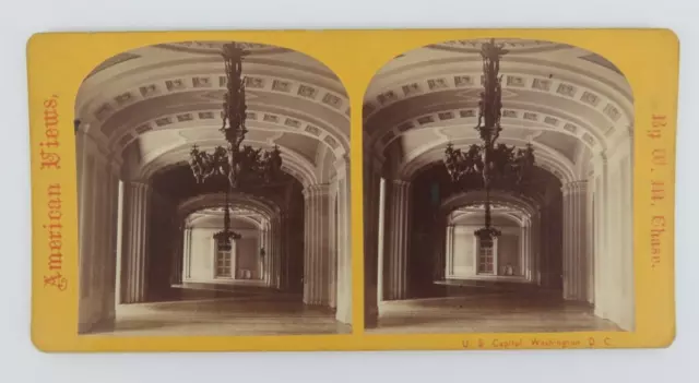 American Views, W.M. Chase US Capital and Washington, DC Stereoview