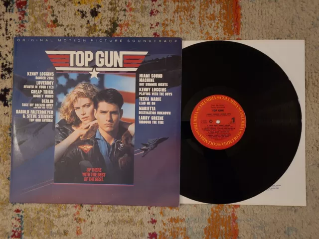 Top Gun Soundtrack Vinyl Record LP Columbia Records C 40323 VG+