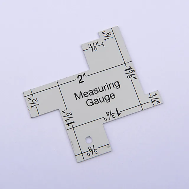 Medidor de costura de precisión regla de sastre de acolchado de metal plantilla costura RuJMG