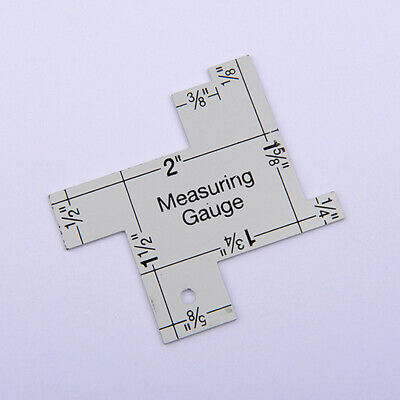 Precision Seam Measuring Gauge Metal Quilting Tailor Ruler Template Sewing R-AZ
