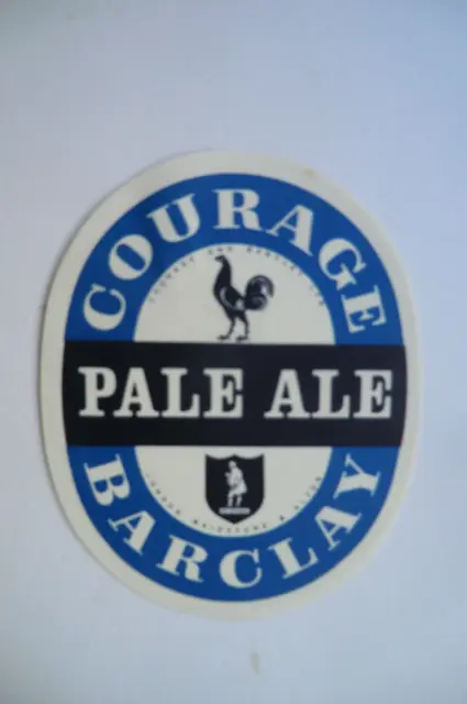 Mint Courage Barclay London Maidstone Alton Pale Ale Brewery Beer Bottle Label