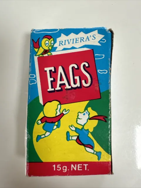 Original and Rare 1980s FAGS Collectable Lollie Box (Riviera’s)