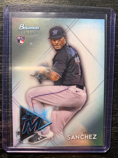 2021 Bowman Sterling Sixto Sanchez Rookie Chrome Miami Marlins #BSR-89 RC MLB