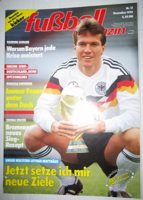 Kicker Fußball Magazin Nr. 12 . Dezember 1990