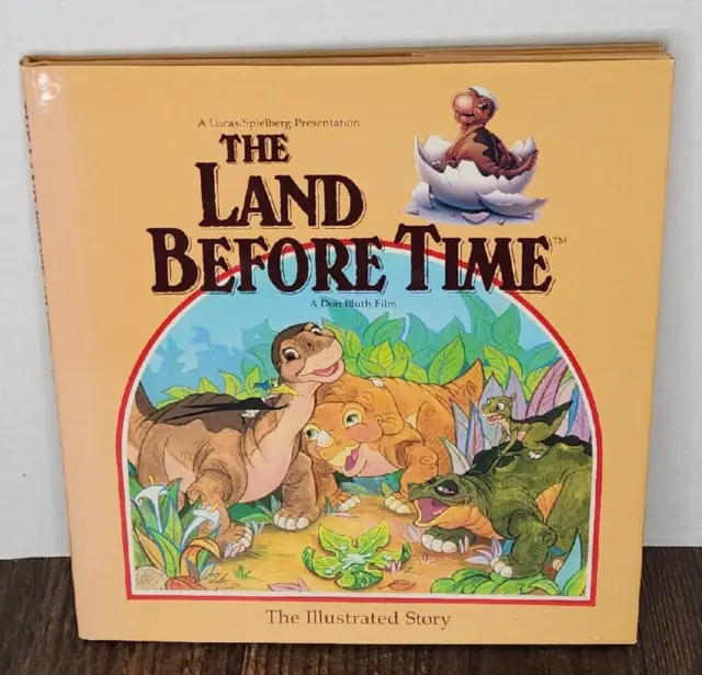 The Land Before Time: The Illustrated Story  Book Dust Jacket JC Penny 1988