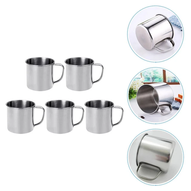 3 Bicchieri In Acciaio Inossidabile 450ml COM-FOUR - Leggeri, Infrangibili, Senza BPA, Per Viaggio - Foto 2