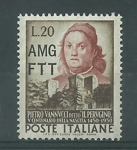 1951 Trieste A Amg-Ftt 5 Cent Birth P Vaidya Perugino 1 Val New MNH MF2691