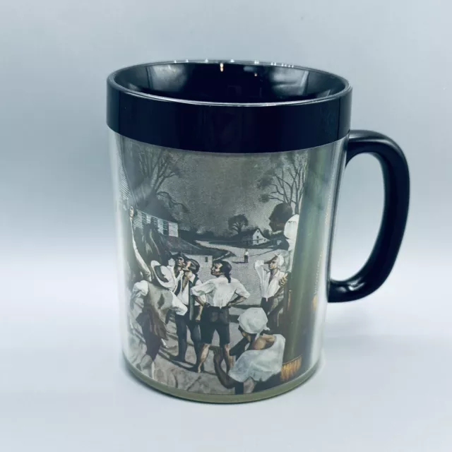 Thermo-Serv The Midnight Ride of Paul Revere Plastic 8 Ounce Mug 4” Cup Mug FLAW