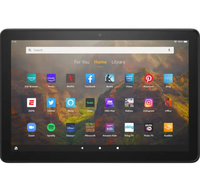 New Amazon Kindle Fire HD 10" 32GB Tablet Alexa | 2021 Latest Model | Black
