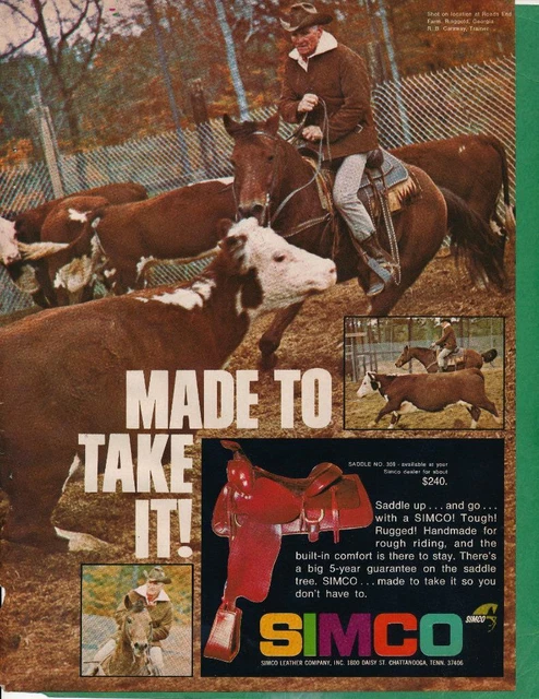Magazine Ad - 1970 - SIMCO Saddlery - Chattanooga, TN - Model 359