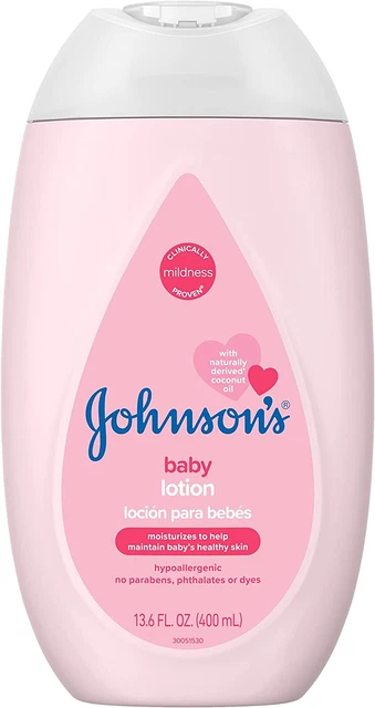 Johnson'S Moisturizing Mild Pink Baby Lotion with Coconut Oil for Delicate Baby