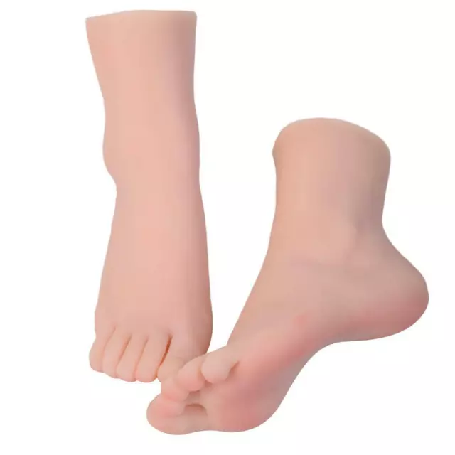 2pcs Pied D'affichage De Mannequin Féminin Réaliste Pour Bijoux, Chaussettes, 3