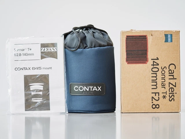 Carl Zeiss Sonnar 140mm f/2.8 T* Lens for Contax 645 Camera Excellent Boxed