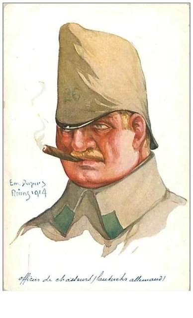 MILITAIRE.ILLUSTRATEUR DUPUIS.LEURS CABOCHES.n°31.OFFICIER DE CHASSEUR.......A