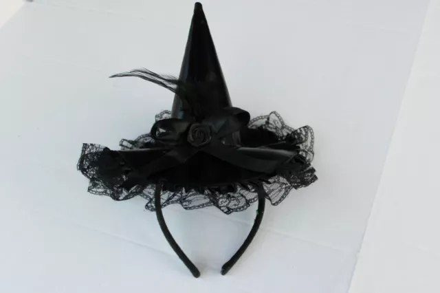 Witch Costume Girls light up w/HAT, BROOM Size T S M L 2-4 4-6 6-8 8-10  orange 2