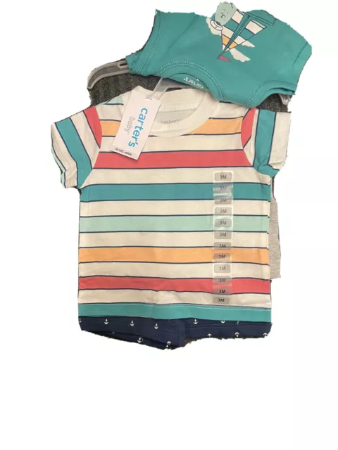 Carters Baby Boy Four Piece Set 3 Months