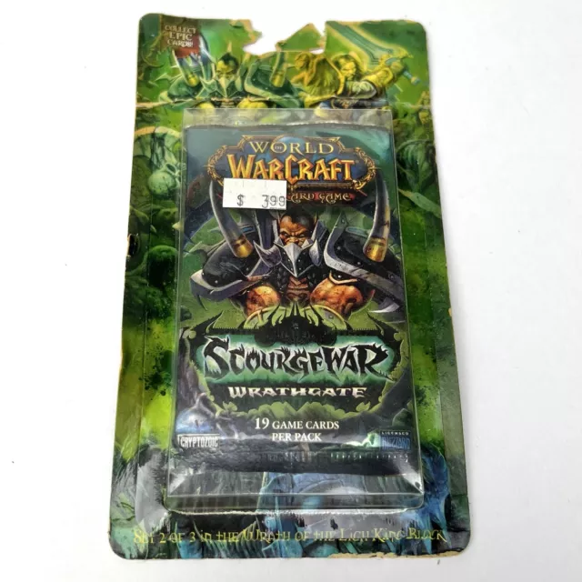 World of Warcraft WOW TCG ScourgeWar Wrathgate Blister Pack Booster