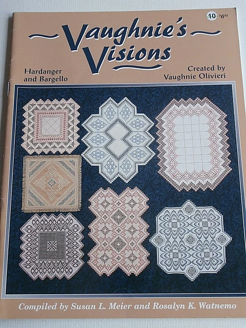 Nordic Nadel Stickkarte Heft VAUGHNIE'S VISIONS HARDANGER BARGELLO