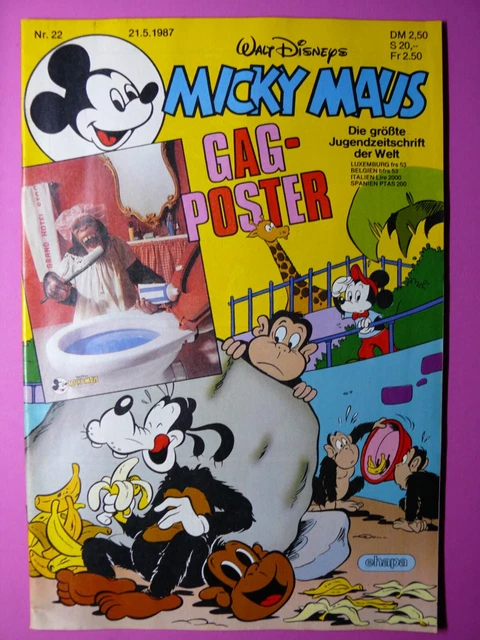Micky Maus Walt Disneys Nr.: 22 / 21.5.1987 Jahre Comicheft