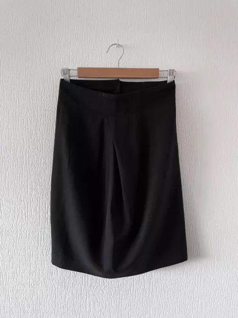 Vintage Womens YOHJI YAMAMOTO A Line Pleated Asymmetric Skirt Midi Wool Size S 3