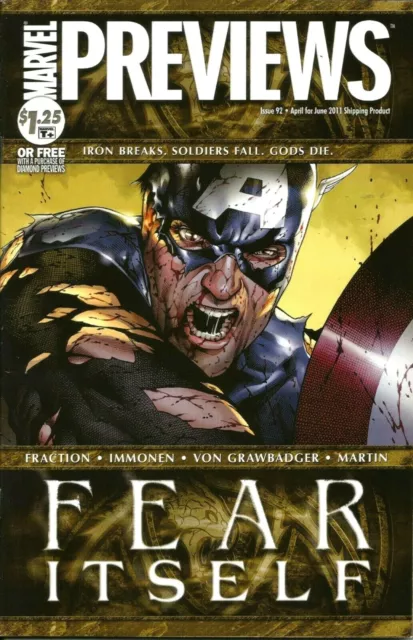 Marvel Previews #92  Fear Itself Preview / Marvel / May 2011 / N/M / 1St Print