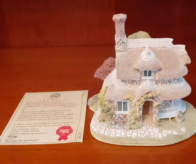 Lilliput Lane Circular Cottage - Blaise Hamlet Collection With Deeds 1989