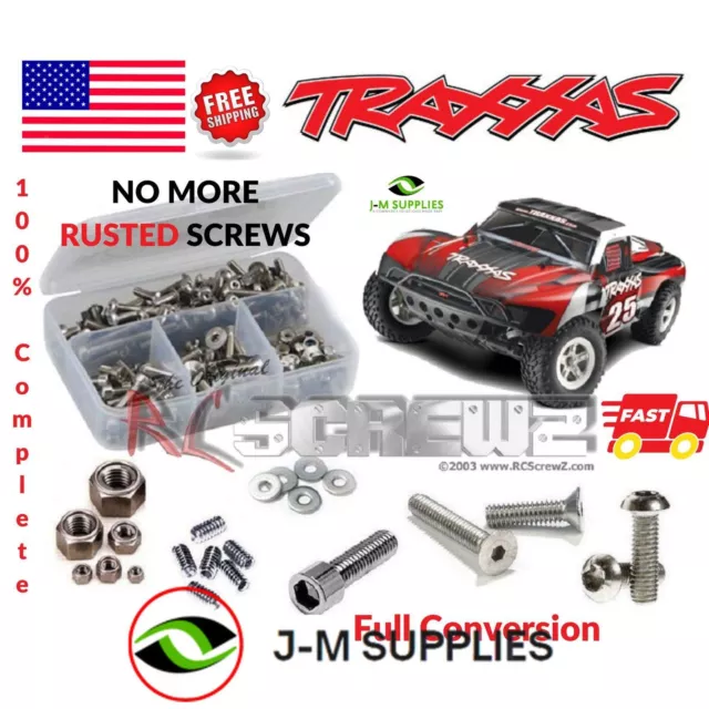 RCScrewZ Stainless Steel Screw Kit tra033 for Traxxas Slash 1/10 2WD #58024/34