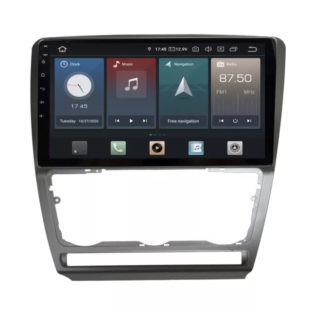 Para Skoda Octavia II 2 10,1" Pantalla Táctil Android Radio de Coche GPS USB