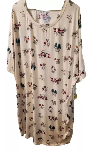 Ladies 2XL3XL Secret Treasures Christmas Themed Nightgown/ Silky Soft/ NWT