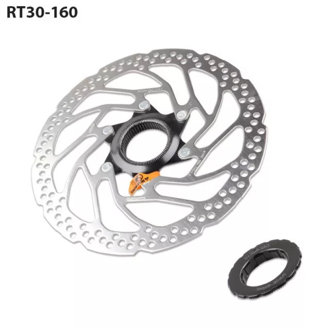RT30 Mountain Bike BLOCCO CENTRALE Rotore freno a disco 160 mm con blocco R-EL